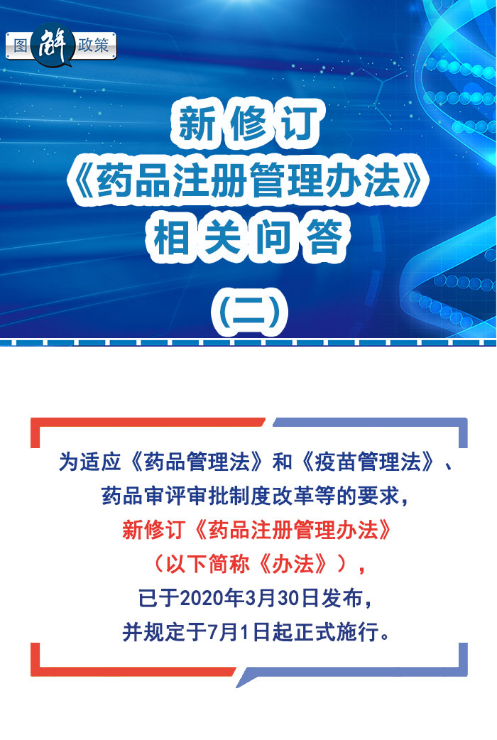 新修訂《藥品注冊管理辦法》相關問答（二）