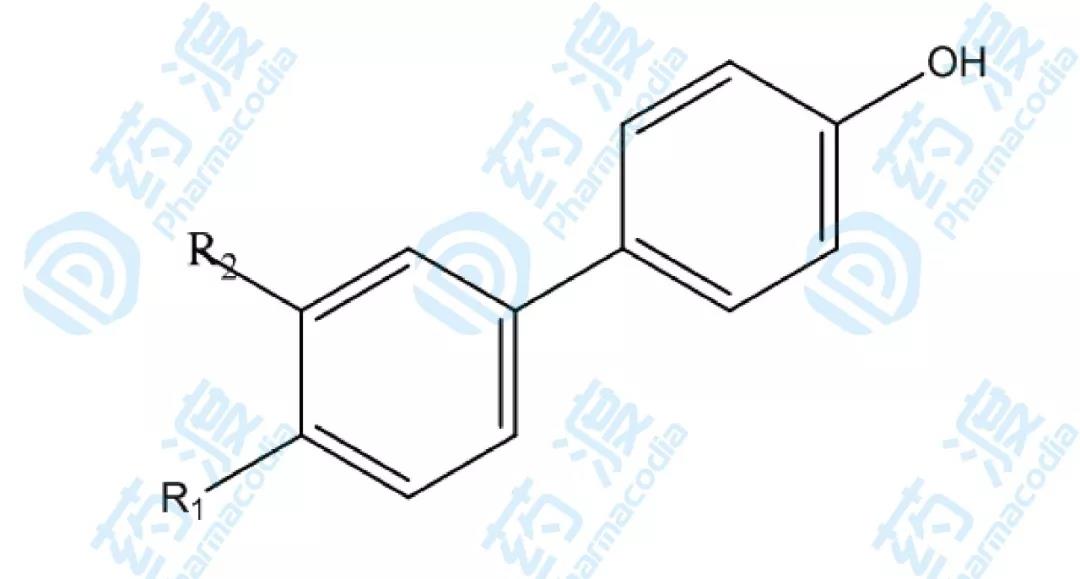 圖7.基質溶解素抑制劑第二配體結構衍生物示意圖