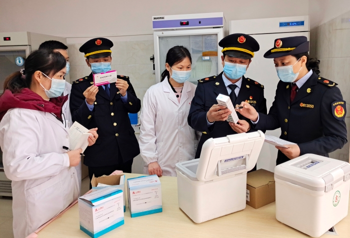 圖為檢查現場。