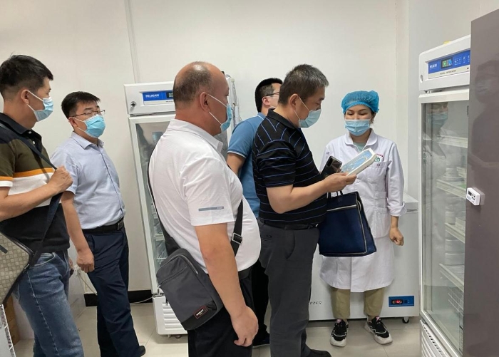 圖為檢查現場。