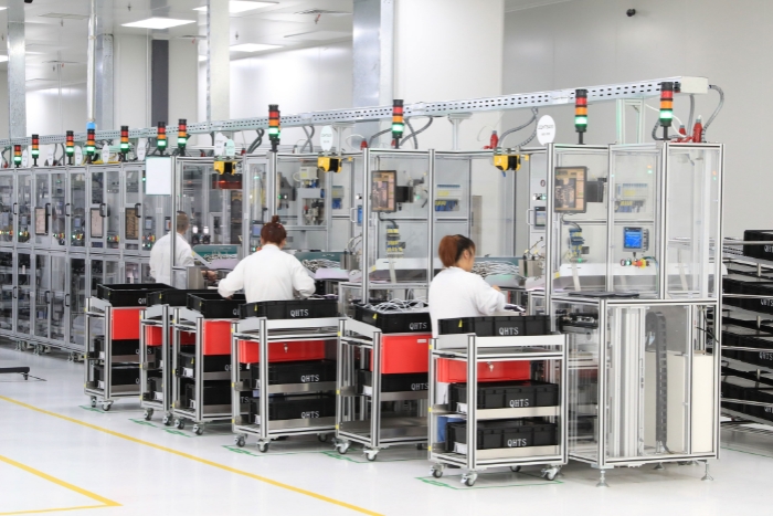 圖為駐區企業生產現場。