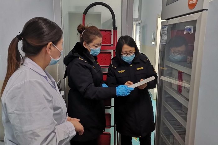 圖為檢查現場。