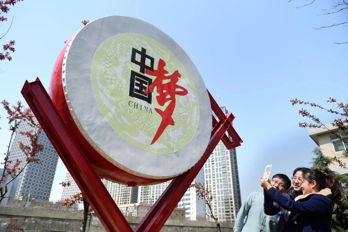 2015年3月25日，社會主義核心價值觀主題社區亮相安徽合肥。新華社發（解琛 攝）